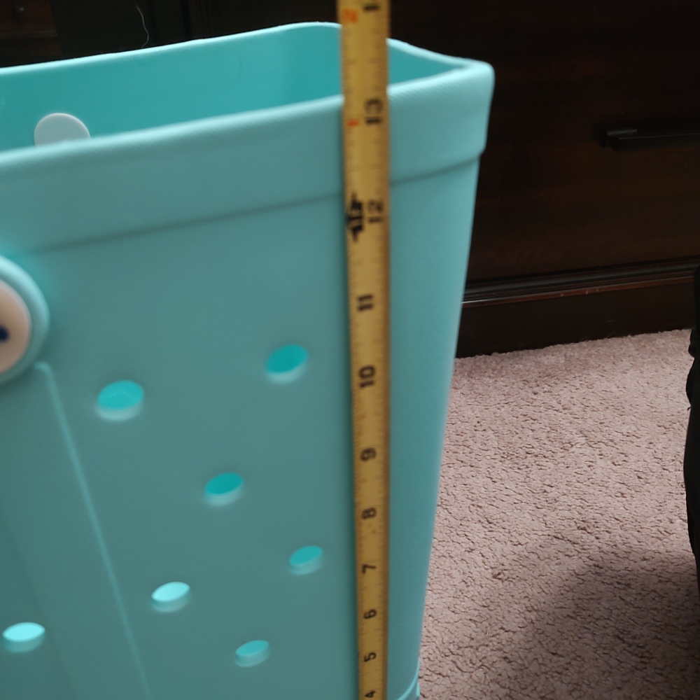 Seafoam Green Tote Bag With Cooler Insert - Picture 9 of 12